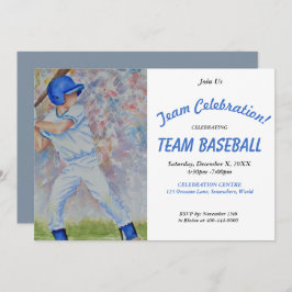 HAPPY BASEBALL TEAM PARTY INVITATION KAART