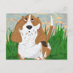 Happy Basset Hound Briefkaart
