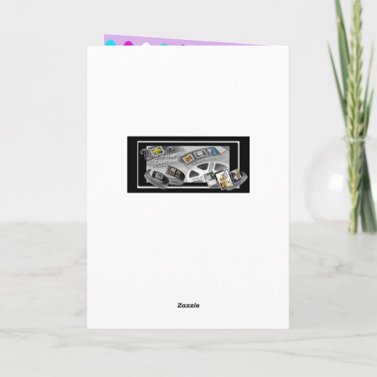 Happy Basset Hound Easter Greeting Feestdagen Kaart (Achterkant)