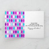 Happy Basset Hound Easter Greeting Feestdagen Kaart (Binnen)