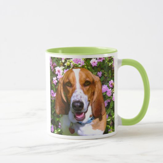 Happy Basset Hound Mok (Rechts)