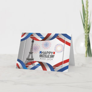 Happy Bastille Day - 14 juli Kaart