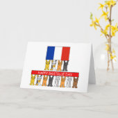Happy Bastille Day 14 juli Kaart (Gele Bloem)