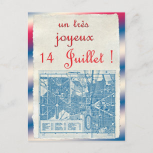 Happy Bastille Day Briefkaart