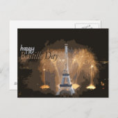 Happy Bastille Day France v2 Briefkaart (Voorkant / Achterkant)