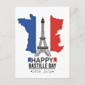Happy Bastille Day Frankrijk Briefkaart (Voorkant)
