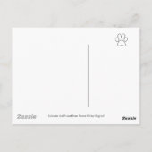 Happy Bath Time Black Labrador Cartoon Briefkaart (Achterkant)