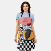 Happy Bath Time Black Labrador en Dog Friends Schort (Gedragen)