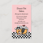 Happy Bath Time Black Labrador Pet Salon Visitekaartje (Voorkant)