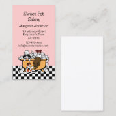 Happy Bath Time Chocolate Labrador Pet Salon Visitekaartje (Voorkant / Achterkant)