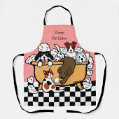 Happy Bath Time Chocolate Labrador Schort (Voorkant)