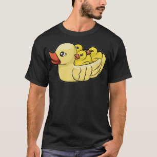 HAPPY BATHING DUCK badkuip rubbereend zwart lab T-shirt