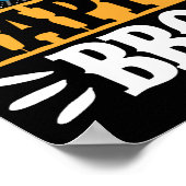 Happy BBQ Smoker Grill Barbecue Meat Grilling Poster (Hoek)