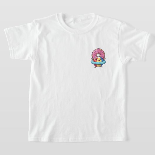 Happy Beach Ball Character in Pool Float with Pink T-shirt (Laagn)