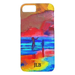 Happy Beach Dancer Primaire kleuren Case-Mate iPhone Case