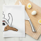 Happy Beagle Cartoon Dog Schattige Huisdieren Dier Theedoek (Quarter Fold)