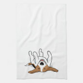 Happy Beagle Cartoon Dog Schattige Huisdieren Dier Theedoek (Verticaal)