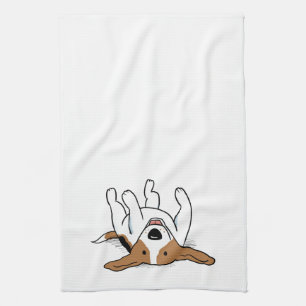 Happy Beagle Cartoon Dog Schattige Huisdieren Dier Theedoek