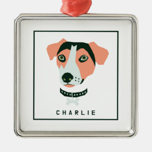 Happy Beagle Custom Metalen Ornament