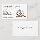 Happy Beagle | Cute Cartoon Dog | Pet Care Visitekaartje (Voorkant / Achterkant)