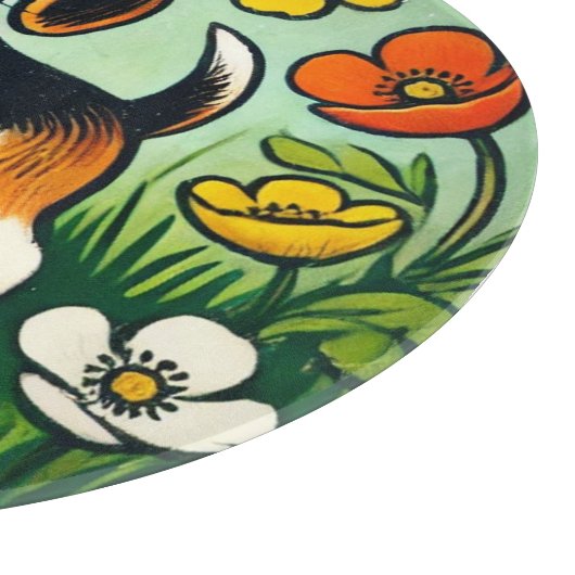 Happy Beagle Dog Snijplank (Hoek)