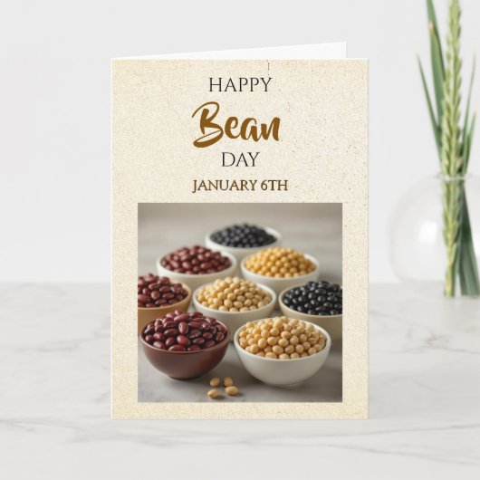 Happy Bean Day! January 6th Kaart (Voorkant)