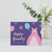 Happy Bearday - Funny Briefkaart (Staand voorkant)