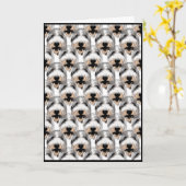 Happy Beardies Verjaardag Kaart (Gele Bloem)