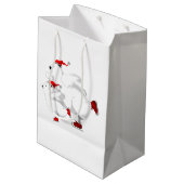 Happy Bears Gift Bag - Christmas Medium Cadeauzakje (Achterkant Gekanteld)