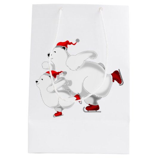 Happy Bears Gift Bag - Christmas Medium Cadeauzakje (Achterkant)