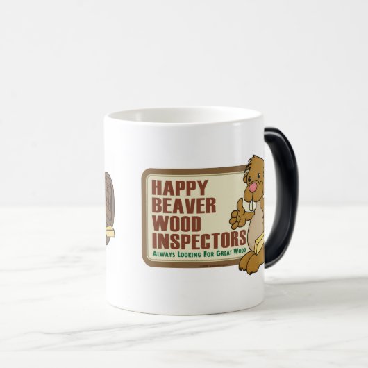 Happy Beaver Drinkware 2 Magische Mok (Voorkant rechts)