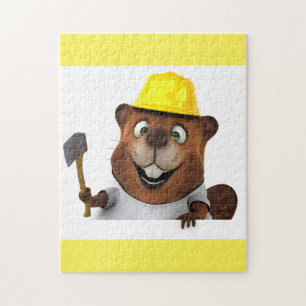 Happy Beaver Legpuzzel