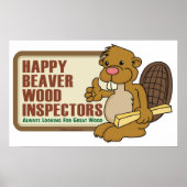 Happy Beaver Poster (Voorkant)