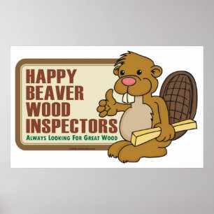 Happy Beaver Poster