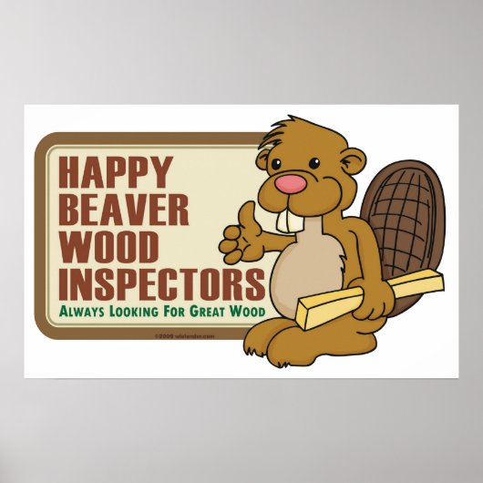 Happy Beaver Poster (Voorkant)