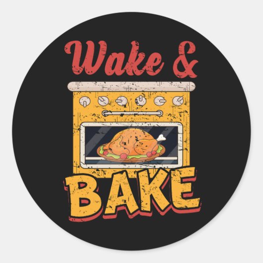 Happy Bedankt Drink Funny Thanksgiving Turkije Dr Ronde Sticker (Voorkant)