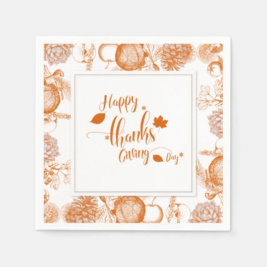 Happy Bedankt geven Servet (Voorkant)