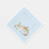 Happy bedankt met papieren Bord Servet (Hoek)