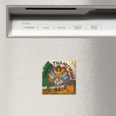 Happy Bedankt Vegan Thanksgiving Turkije Magneet (Insitu (Vaatwasser))