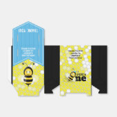 Happy bee 1st Birthday Party Favor Box Bedankdoosjes (Uitgevouwen)