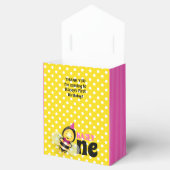 Happy bee 1st Birthday Party Favor Box for Girl Bedankdoosjes (Geopend)