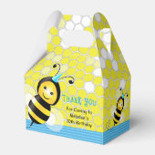 Happy bee Birthday Gable Box Bedankdoosjes (Voorkant Zijde)