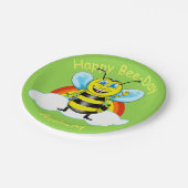 Happy bee Birthday Paper Borden () Papieren Bordje (Gekanteld)