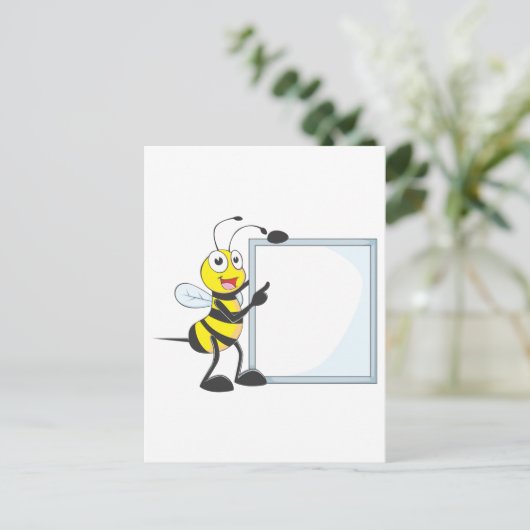 Happy Bee Briefkaart (Staand voorkant)