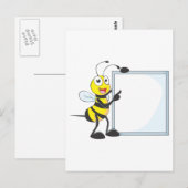 Happy Bee Briefkaart (Voorkant / Achterkant)