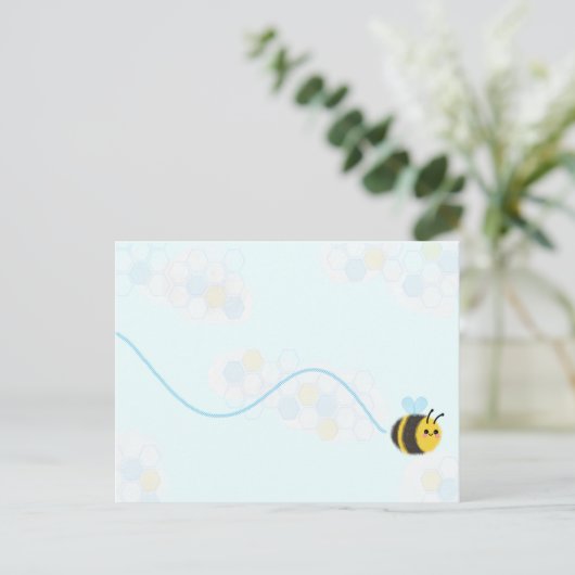 Happy bee briefkaart (Staand voorkant)