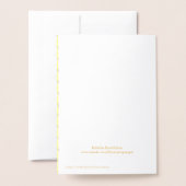 Happy bee Day Birthday Bumblebee Aangepast Folie Kaarten (Met envelop)