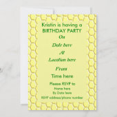 Happy bee Day Birthday Bumblebee Aangepast Kaart (Achterkant)