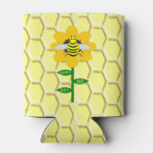 Happy bee Day Birthday Bumblebee Blikjeskoeler (Achterkant)