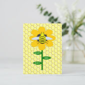 Happy bee Day Birthday Bumblebee Briefkaart (Staand voorkant)